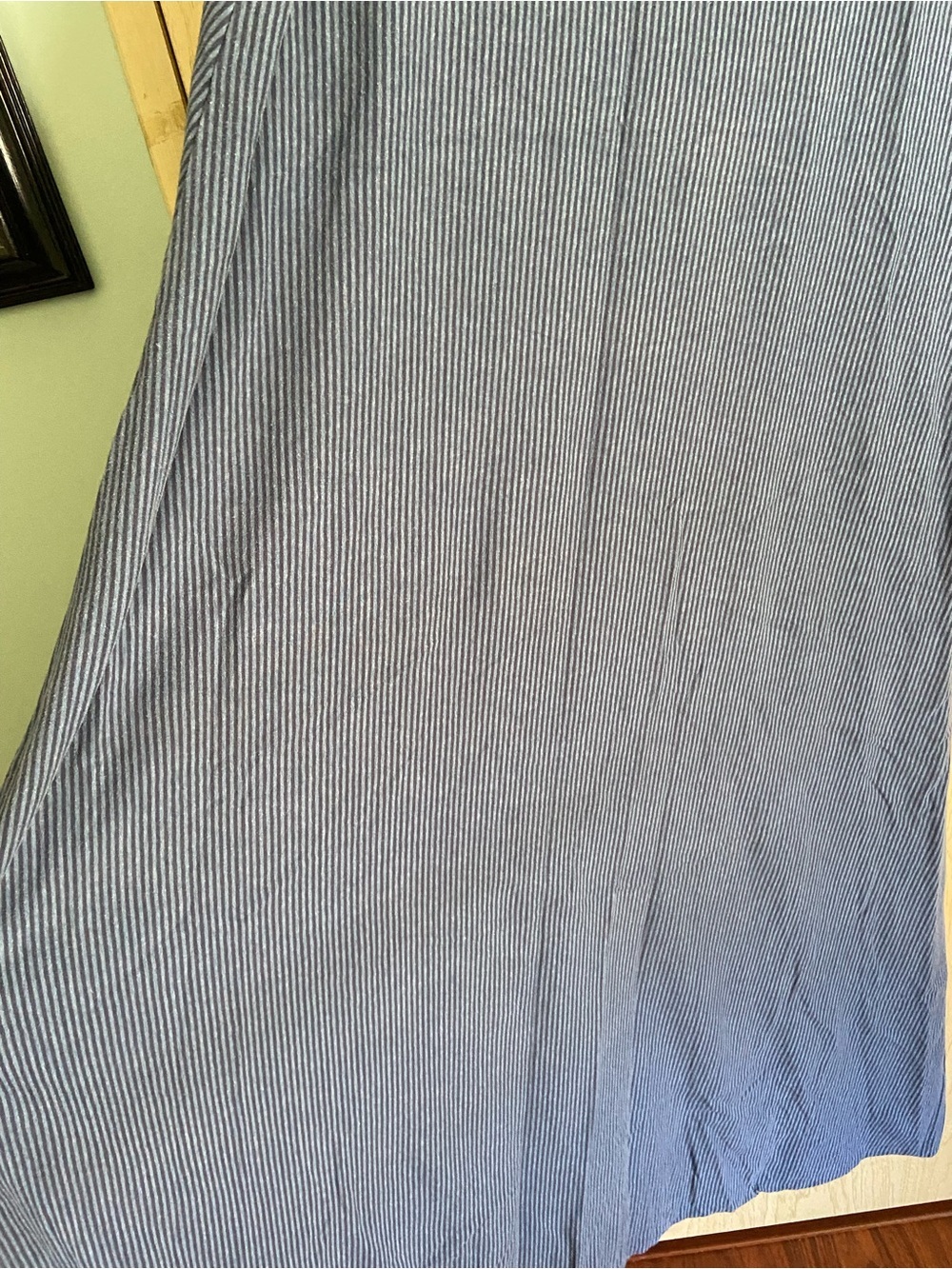 MAI TAI Blue Stripe Cotton Blend A-Line Maxi Dress Sz XL - Picture 5 of 7